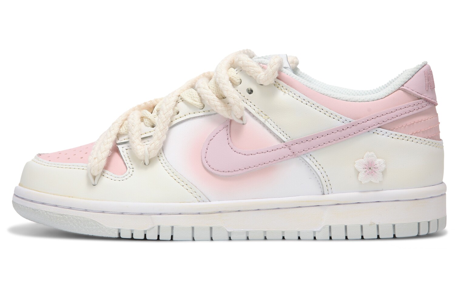

Кроссовки для скейтбординга Dunk мужские с низким верхом бежево-розовый Nike
