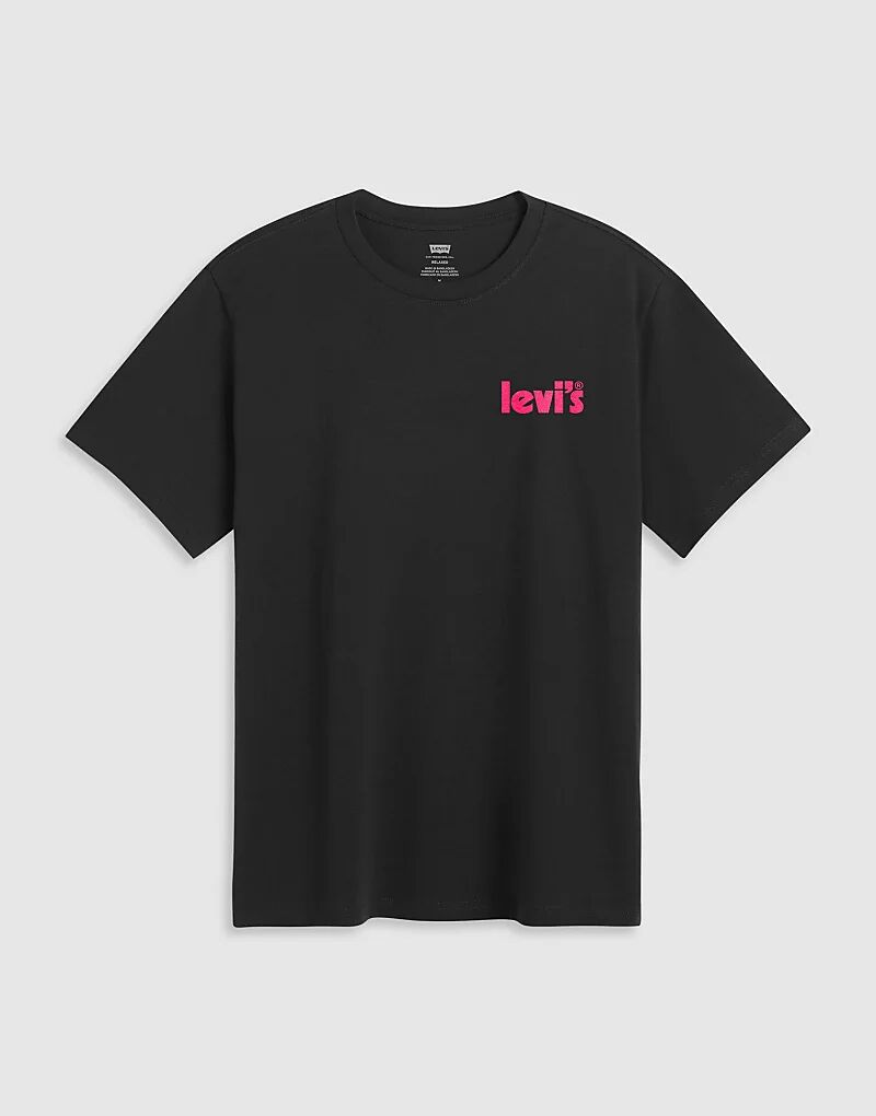 

Футболка свободного кроя Levi's с принтом на спине Fruit of Knowledge черного цвета