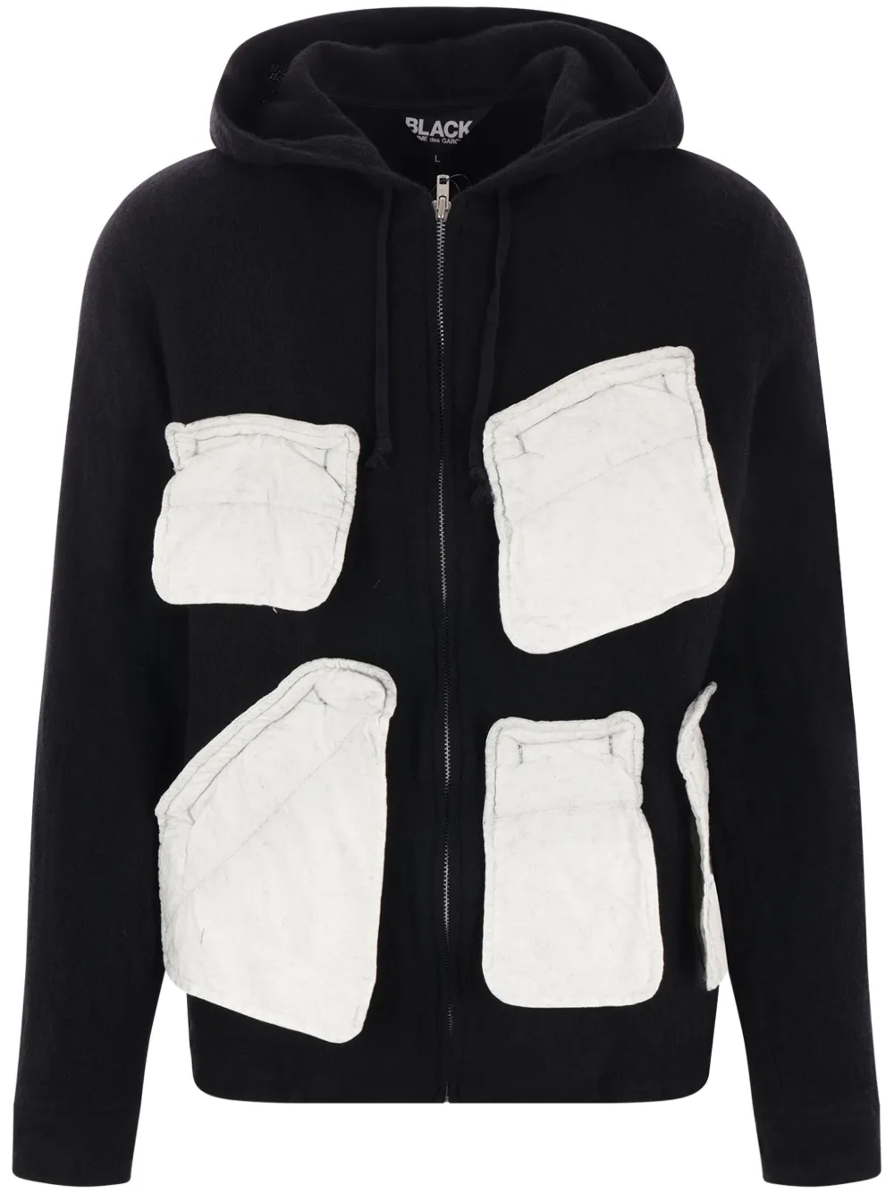 

Худи с карманом Black Comme Des Garçons, черный