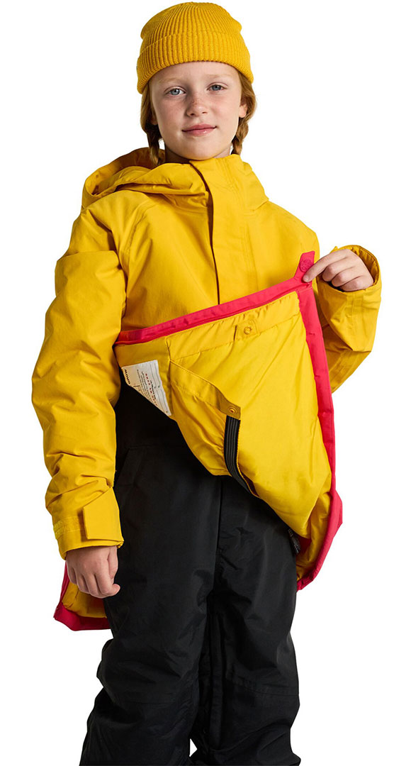 Burton Детская куртка frostner anorak goldenrod/azalea pink L — фото 2