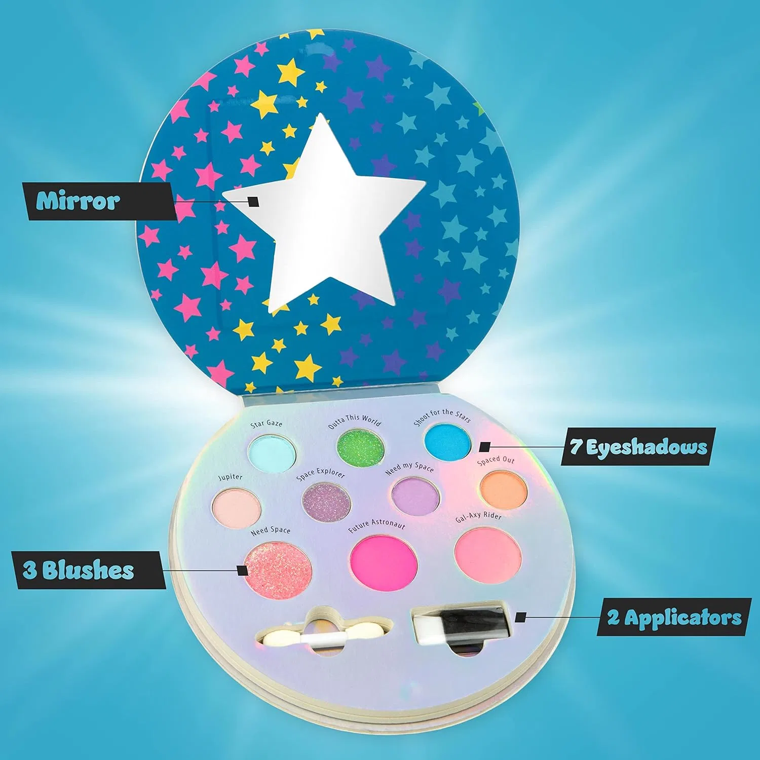 Набор для макияжа Expressions Galaxy Love 10-цветная палетка теней и румян — фото 2