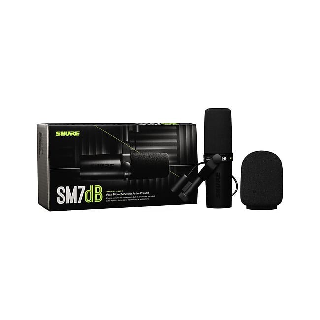

Кардиоидный динамический вокальный микрофон Shure SM7dB Cardioid Dynamic Microphone with Built-In Preamp
