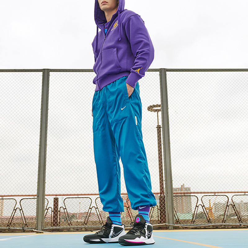 Худи Men's Jordan NBA Los Angeles Lakers Long Sleeves Hooded Zipper Cardigan Fleece Jacket Purple DB1880-504 — фото 3