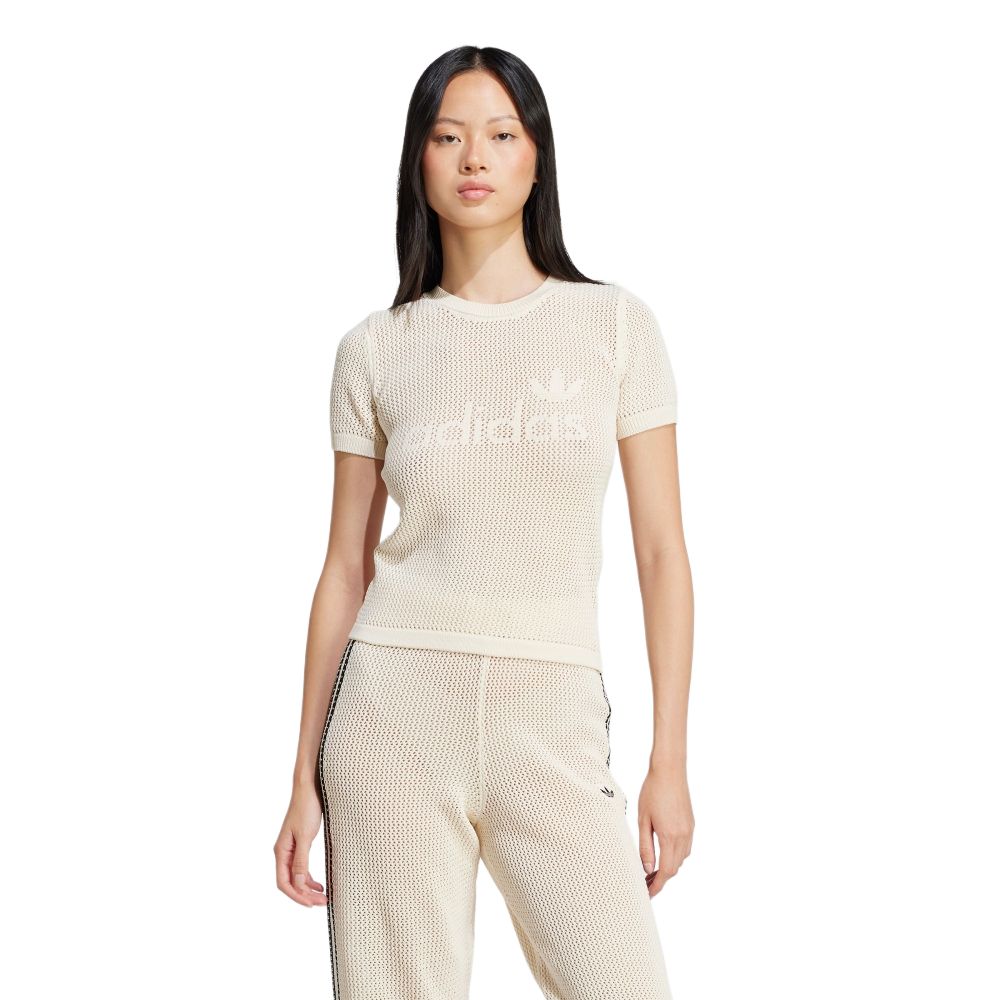 

Adidas Originals Adidas Женская Футболка Premium Crochet Cali Wonder White, Белый, Adidas Originals Adidas Женская Футболка Premium Crochet Cali Wonder White