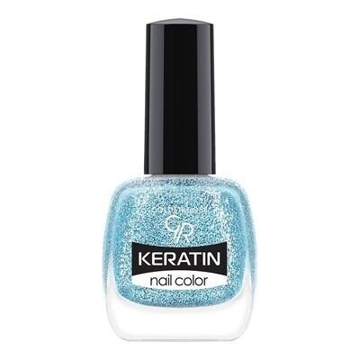 

Кератиновый лак для ногтей 411 Golden Rose, Keratin Glitter Nail Color