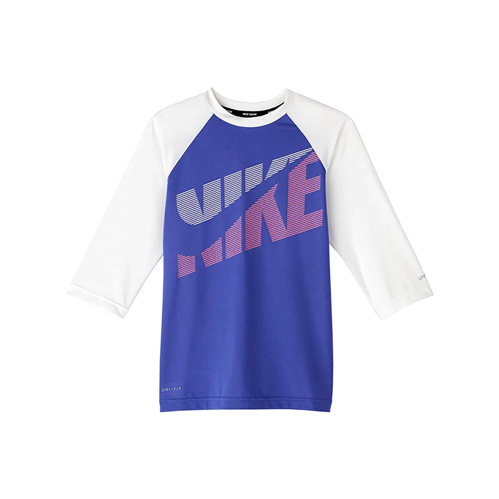 Детский рашгард с коротким рукавом от Nike Swim