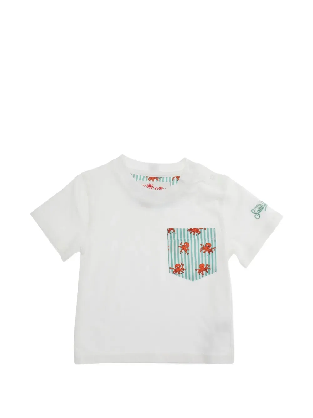 Футболка с карманом Mc2 Saint Barth Kids, белый