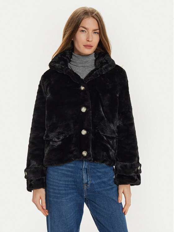 

Шуба стандартного кроя Vero Moda, черный