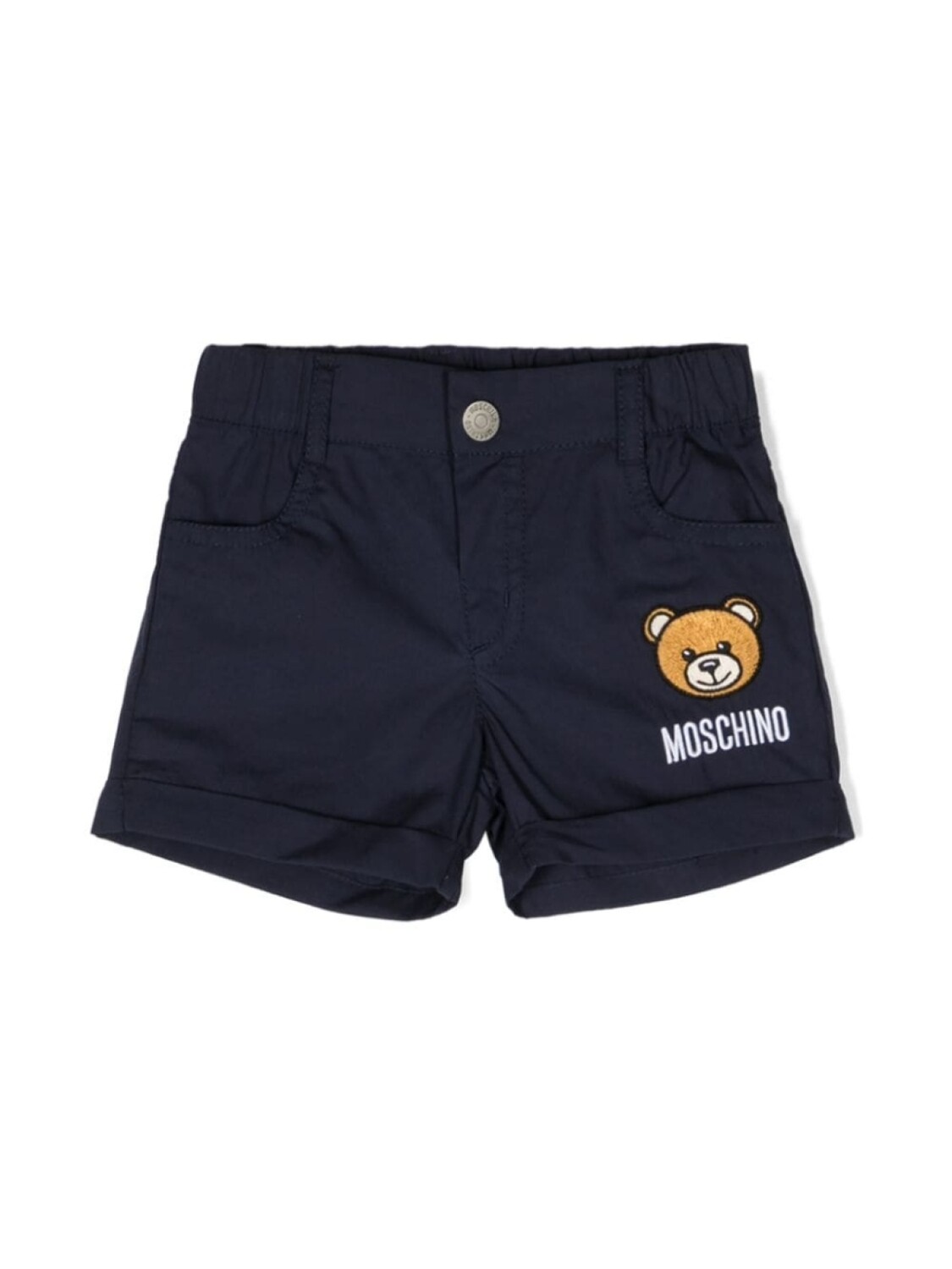 

Moschino Kids шорты с нашивкой Teddy Bear, синий