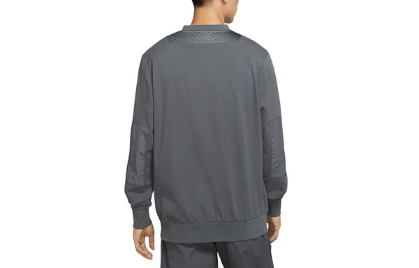 Толстовка Nike Sportswear City Made Sports Causual Reflective Big Pocket Round Collar Male Grey Gray, серый — фото 2