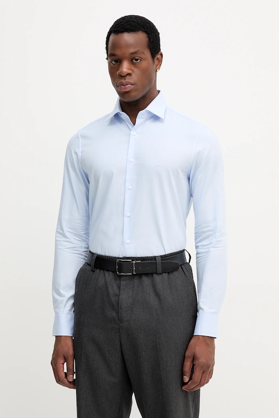 

Хлопковая рубашка Michael Kors, синий