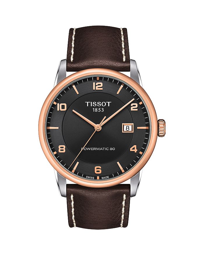 

Роскошные автоматические часы, 41 мм Tissot, черный
