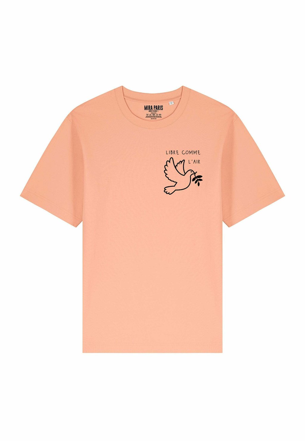 

Футболка с принтом LIBRE COMME L AIR UNISEX HEAVYWEIGHT Mira Paris, светло-розовый