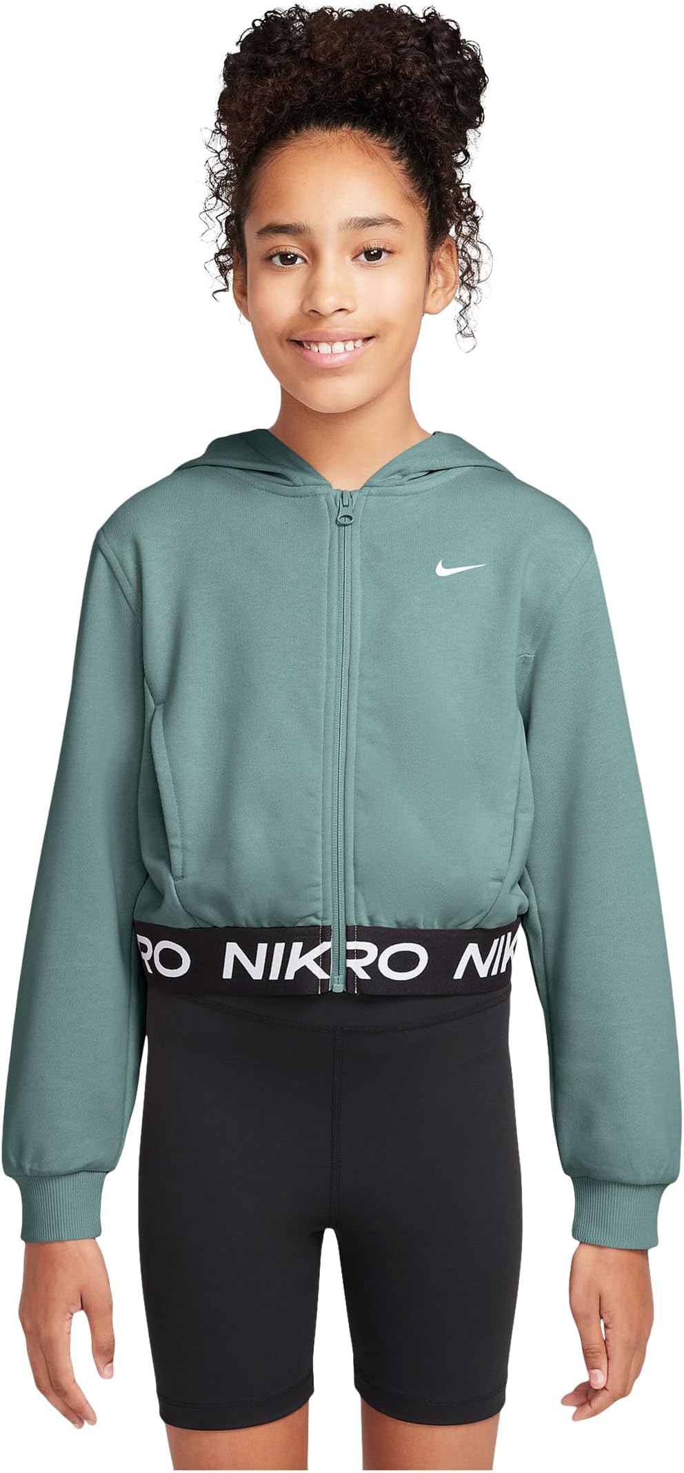

Худи Nike Kids Pro Fleece Dri-fit Full-zip Hoodie, цвет Cannon/Cannon/Black