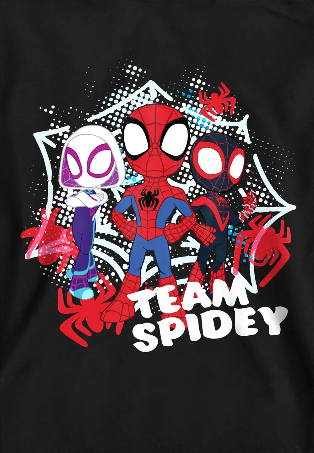 Детская худи Marvel Spidey and His Amazing Friends, черный — фото 2