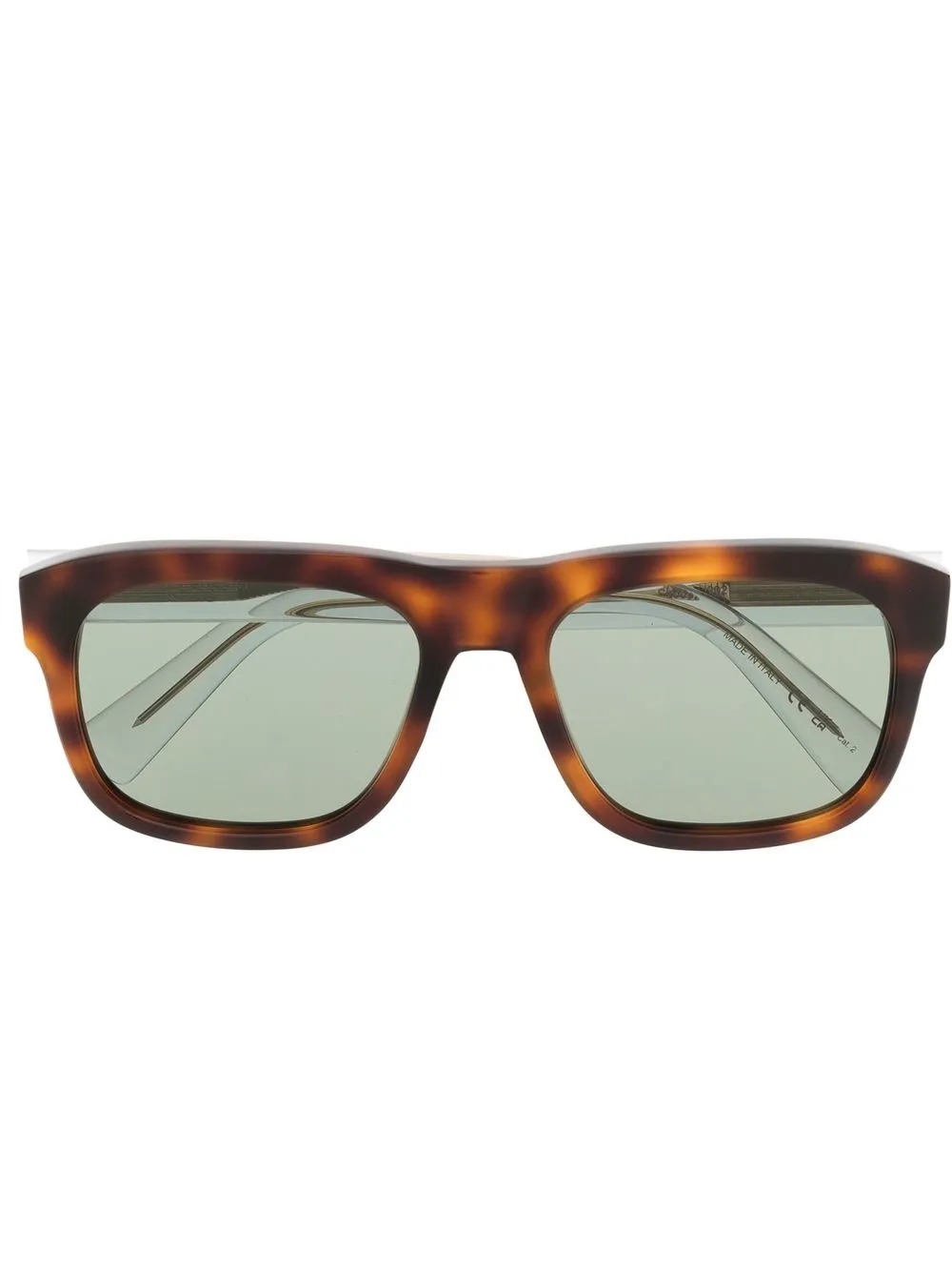 

Очки в квадратной оправе черепаховой расцветки Saint Laurent Eyewear, коричневый