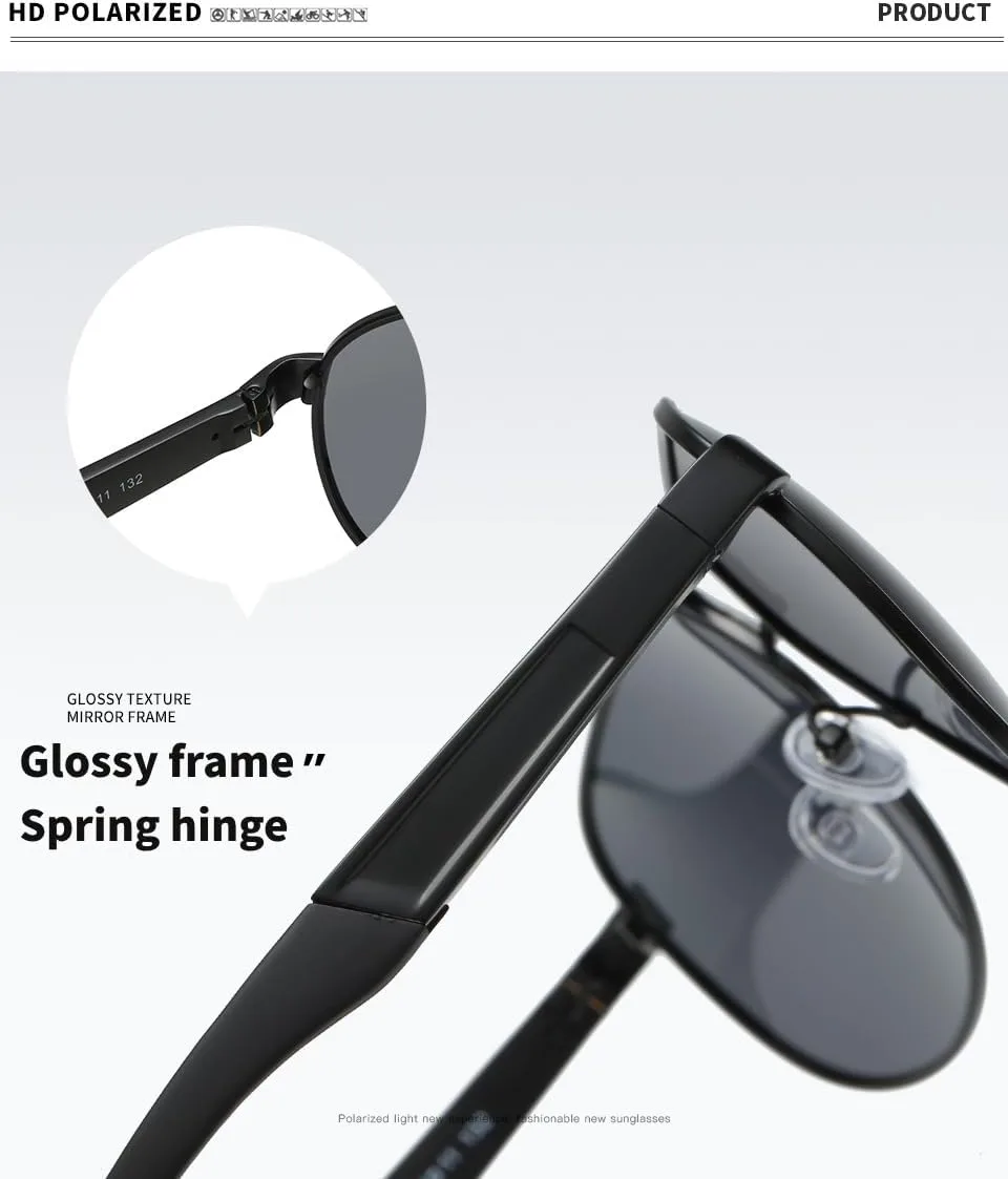 

Классические солнцезащитные очки-авиаторы для мужчин, поляризованные, для женщин, с защитой от УФ-излучения, для вождения, рыбалки и спорта COZY SEEKER, A01-black