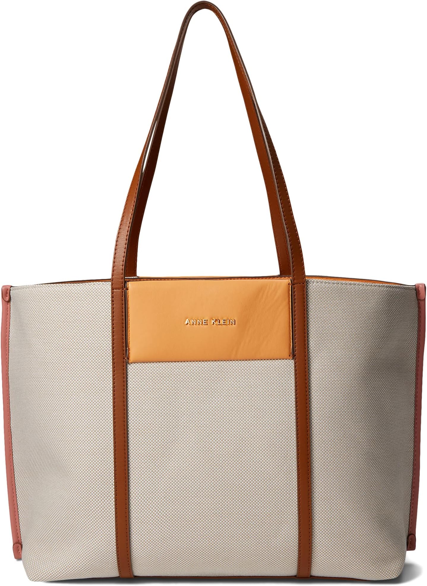 

Сумка Anne Klein Large Color-Blocked Canvas Tote, разноцветный