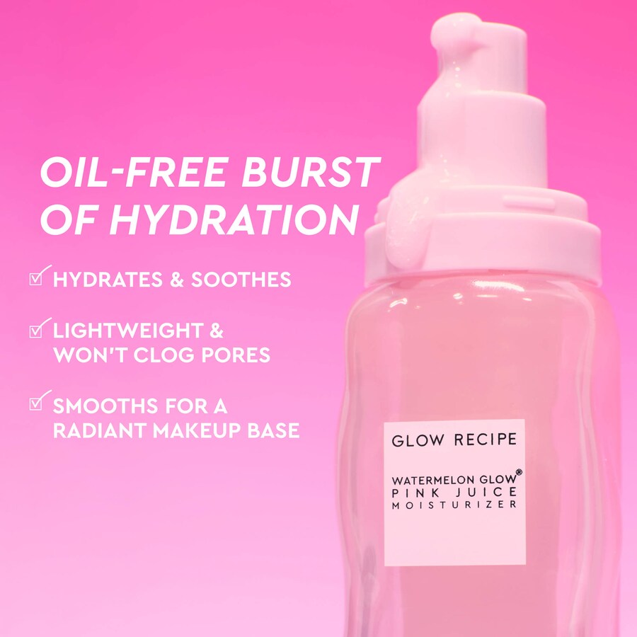 Крем для лица Glow Recipe — Увлажняющий без масла со вкусом розового арбуза, многоразового использования, 50 мл — фото 2