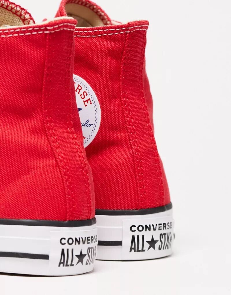 Красные кроссовки Converse Chuck Taylor All Star Hi до щиколотки — фото 3