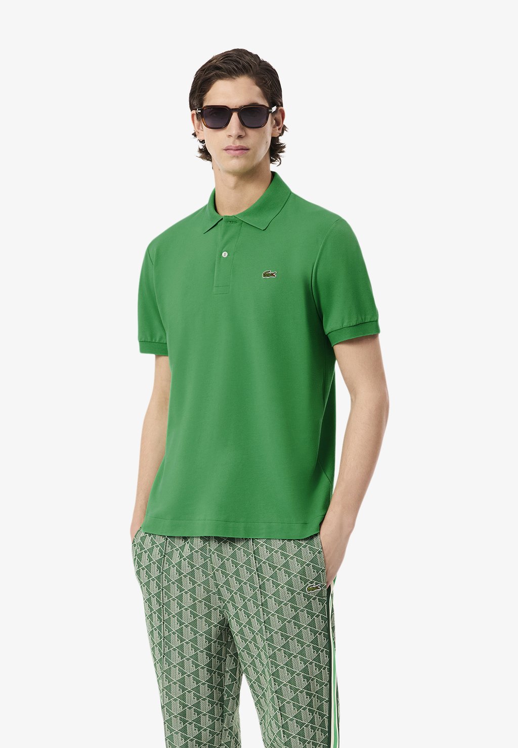 

Поло Lacoste, зеленый