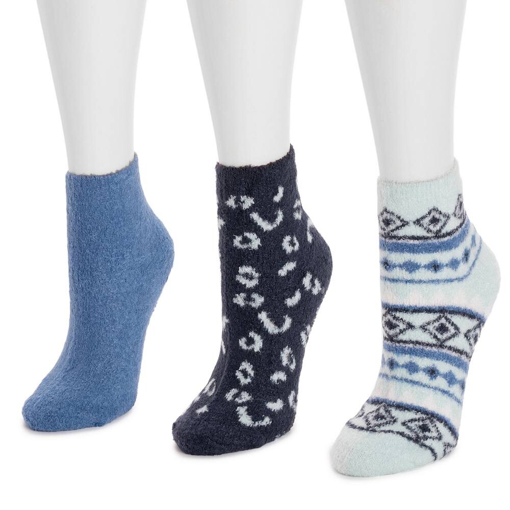 

Женские носки MUK LUKS, 5 пар носков Buttercream Crew, синий