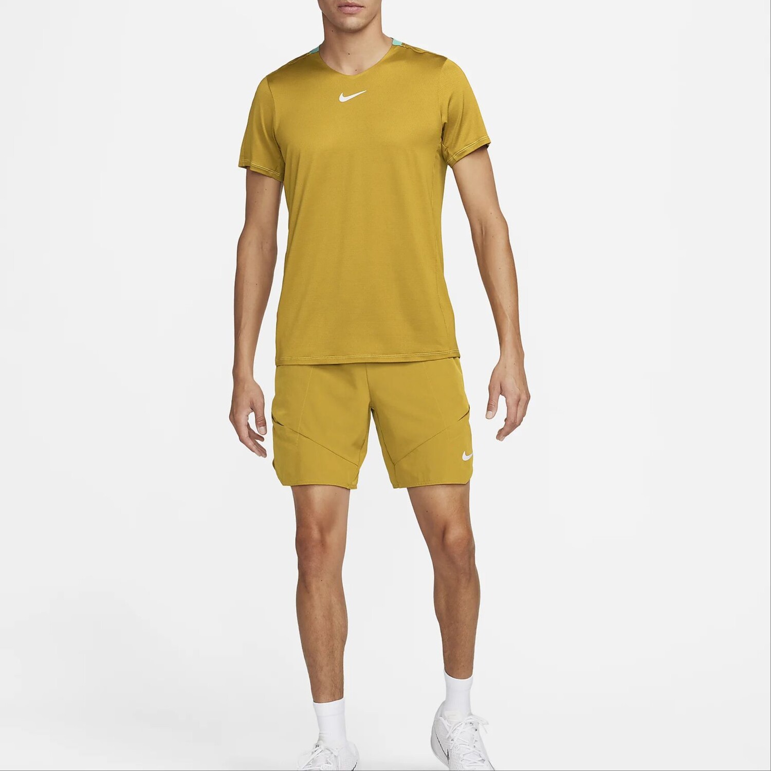 Футболка Dri-FIT Advantage мужская бронзовая Nike, цвет Bronze — фото 3