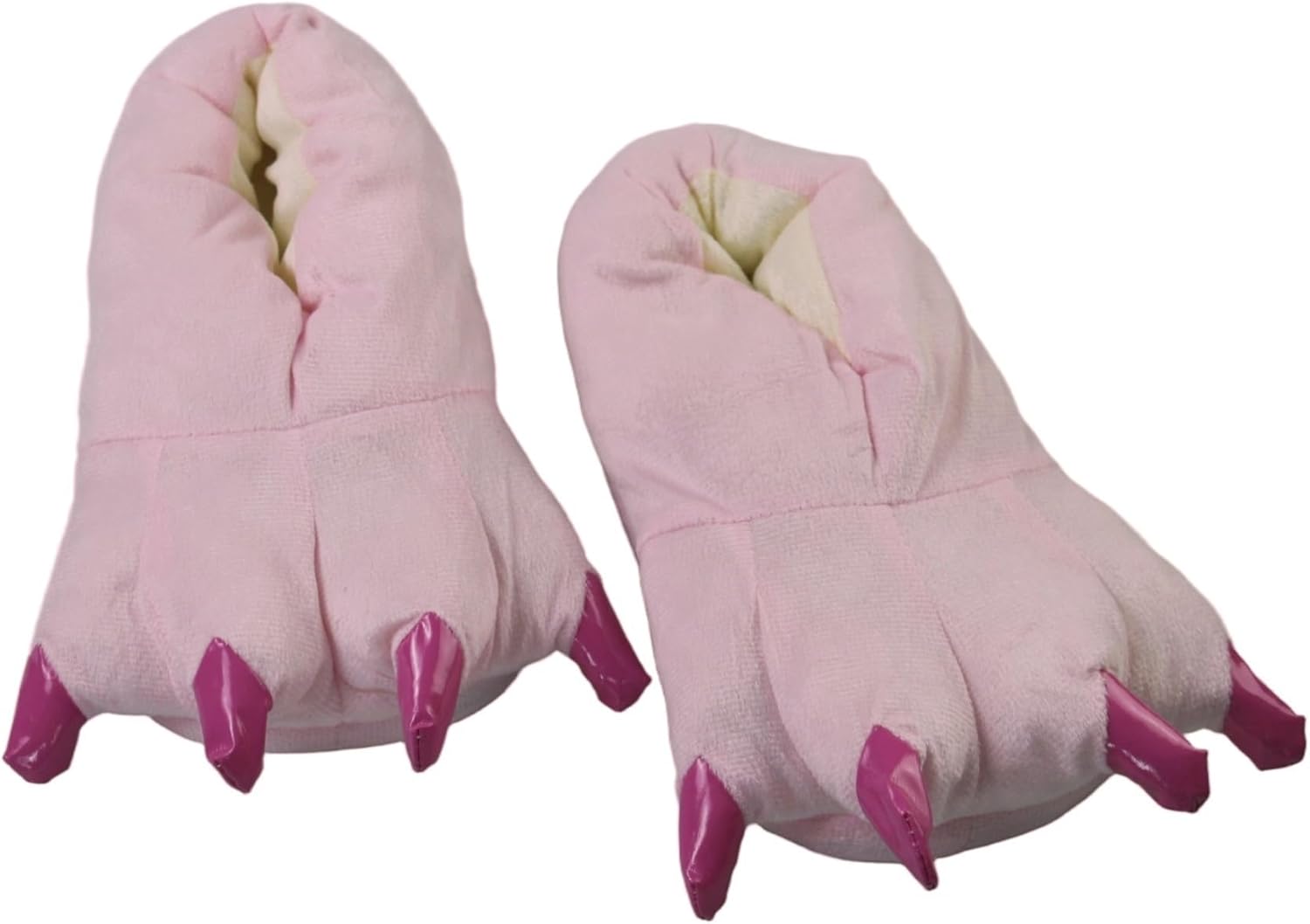 

Забавные домашние тапочки с лапами медведя для женщин, мужчин и детей, теплые и пушистые Shinemem, розовый