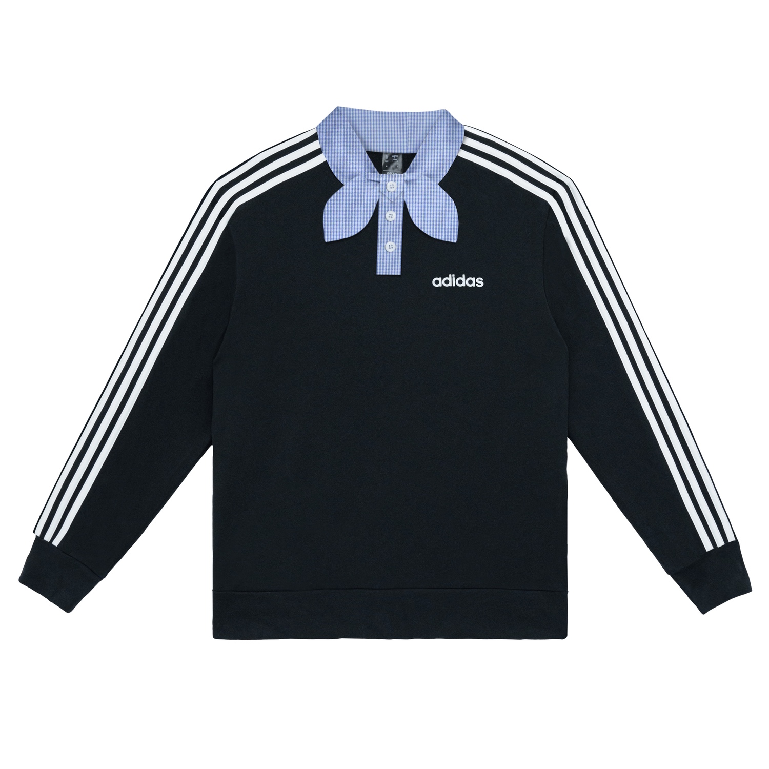 

Унисекс поло черное Adidas, черный