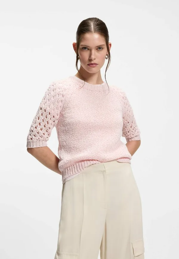 Футболка boss с принтом фанука Boss, Light Pink