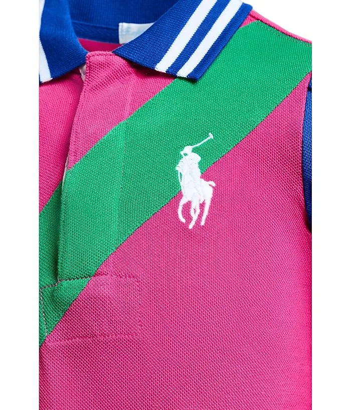 Платье Polo с сеткой и шортиками Big Pony Polo Ralph Lauren Kids, New Sapphire — фото 4