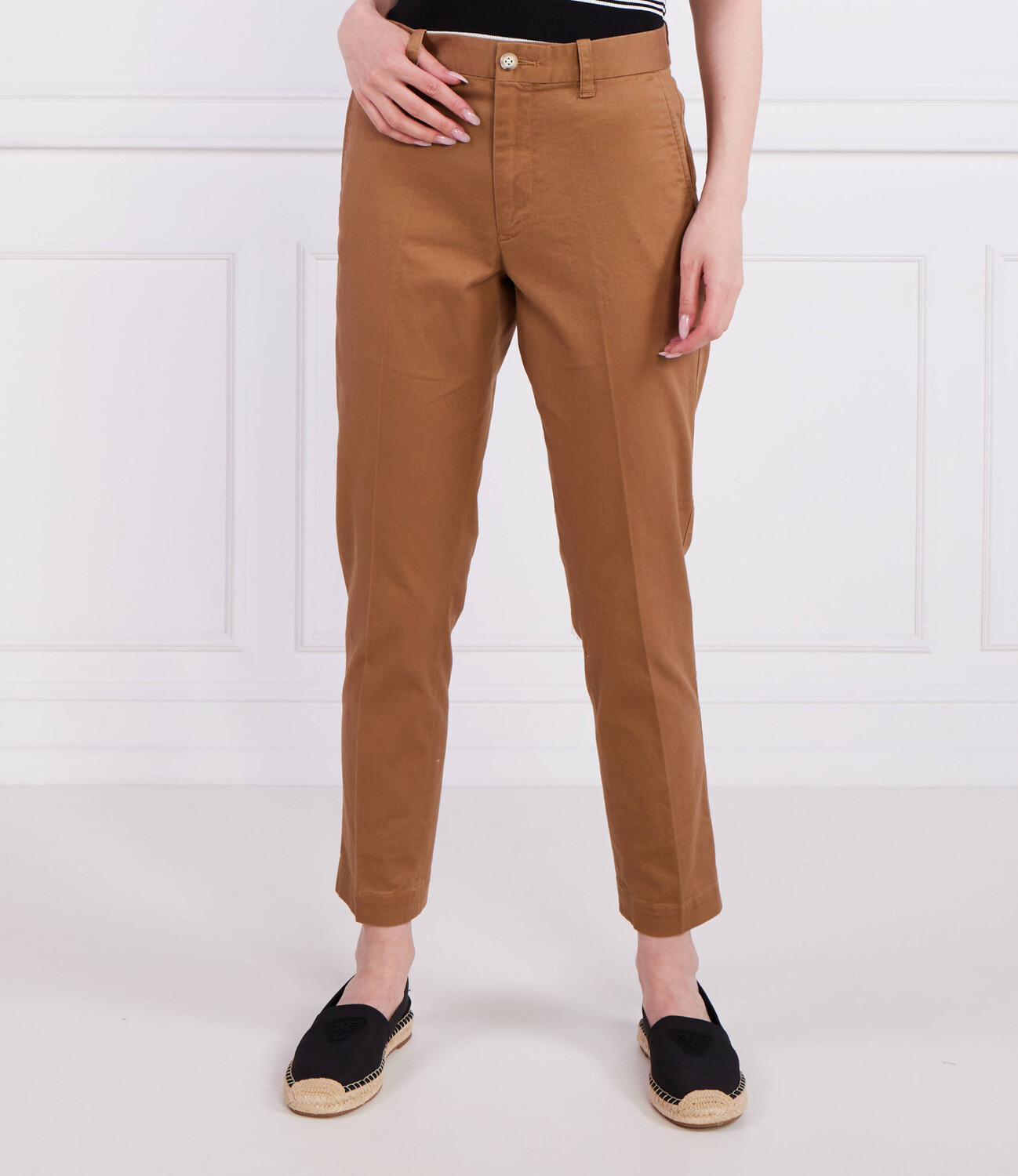 Брюки POLO RALPH LAUREN Slim Fit, коричневый — фото 3