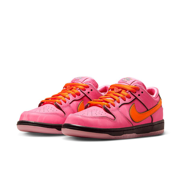 Кроссовки Nike x The Powerpuff Girls SB Dunk Low Prox QS 'Blossom', розовый — фото 2
