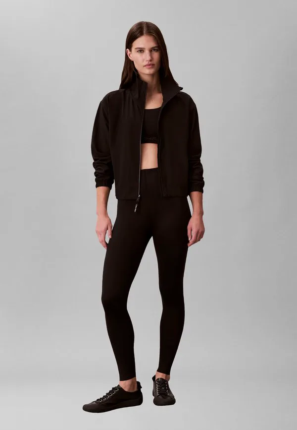 Спортивная современная ветровка, тренировочная куртка Calvin Klein, Black — фото 2