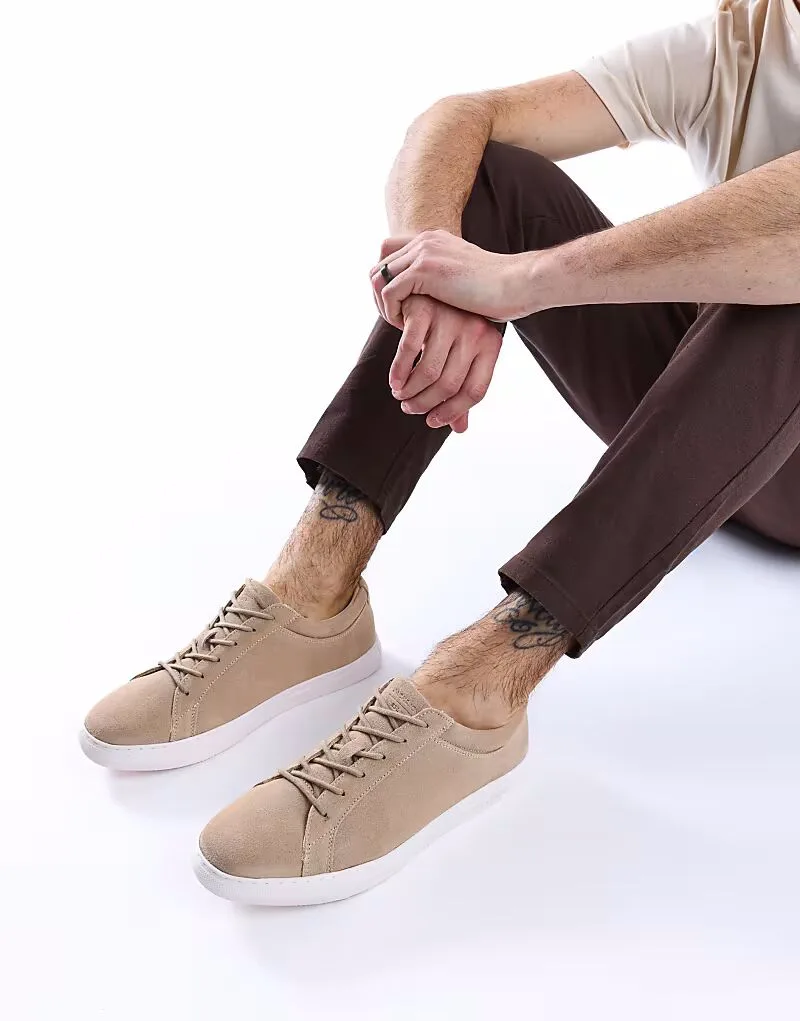 Замшевые кроссовки Jack & Jones Galaxy цвета тауп