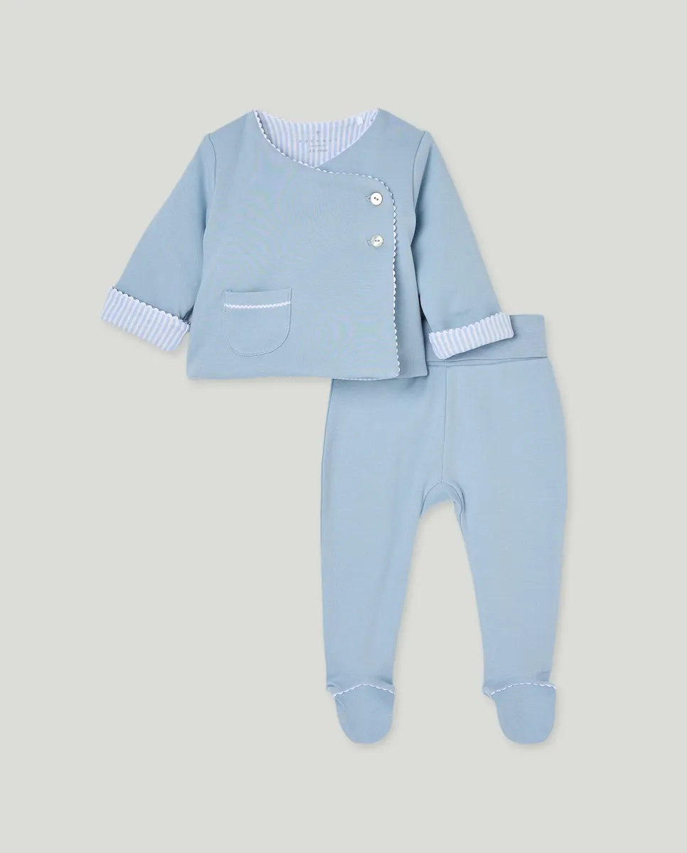 

Комплект для малыша с карманом и длинным рукавом Coconut El Corte Inglés, синий