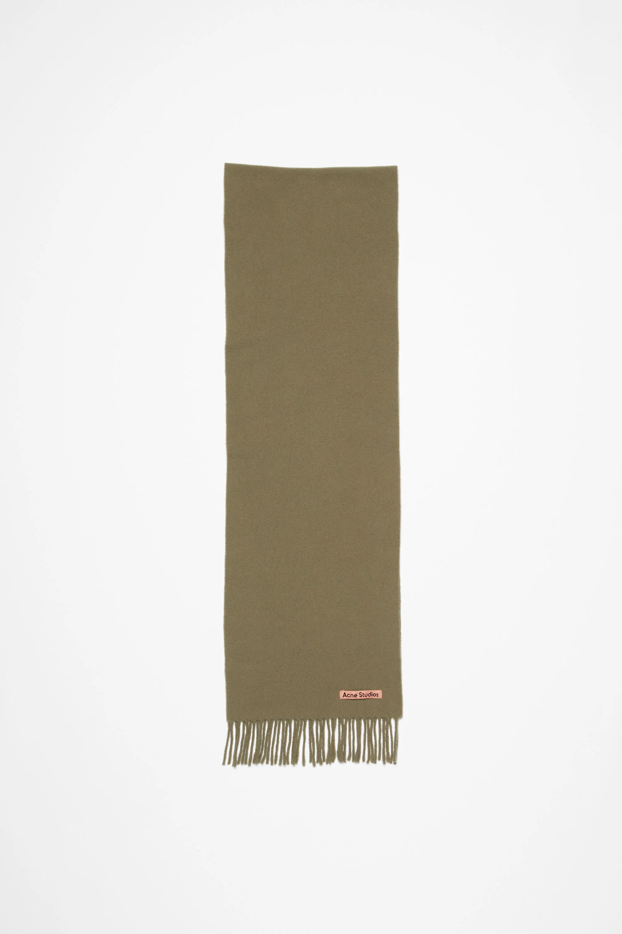 

Шерстяной шарф с бахромой - скинни Acne Studios, Khaki green
