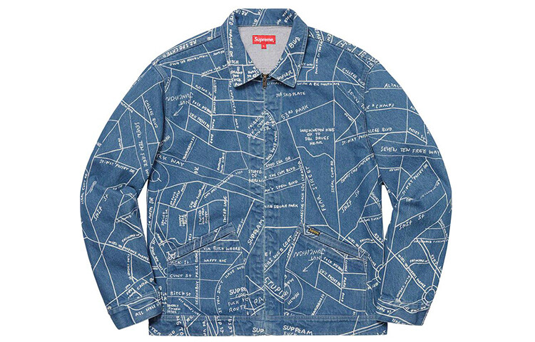 

Куртка унисекс Supreme, синий