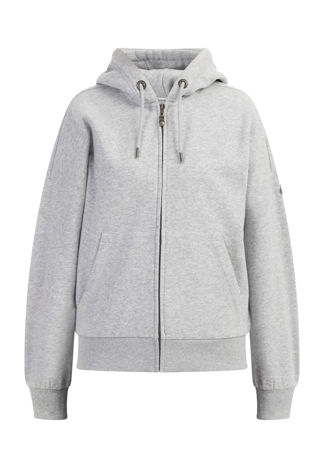 

Толстовка DreiMaster Oversized Kapuzenjacke, цвет Hellgrau Melange