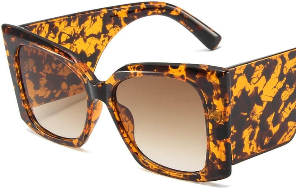 

Женские солнцезащитные очки с широкой оправой, мужские солнцезащитные очки для активного отдыха с защитой от УФ-излучения UV400, большие мужские очки HYYZZC, C3leopard