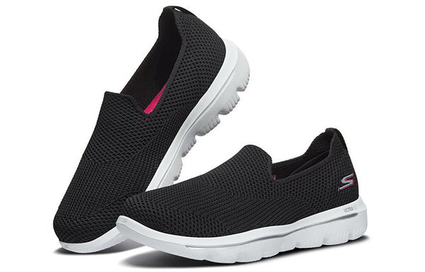 Тапочки go walk evolution ultra loafers black/white Skechers, черный — фото 3