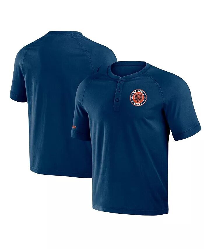 

Мужская коллекция NFL x Darius Rucker от Navy Chicago Bears Washed Raglan Henley футболка Fanatics