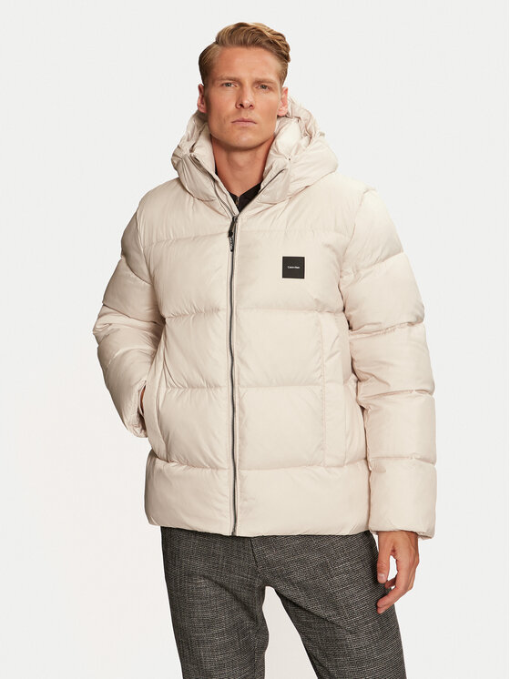 

Зимняя куртка стандартного кроя K10K113476 Calvin Klein, бежевый