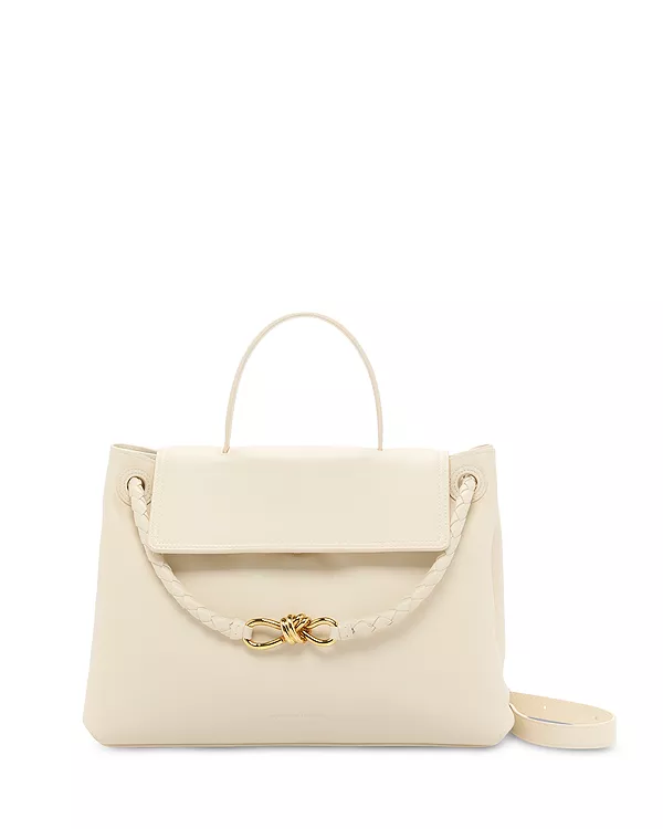 

Кожаная сумка с верхней ручкой Ciao ciao Bottega Veneta, белый