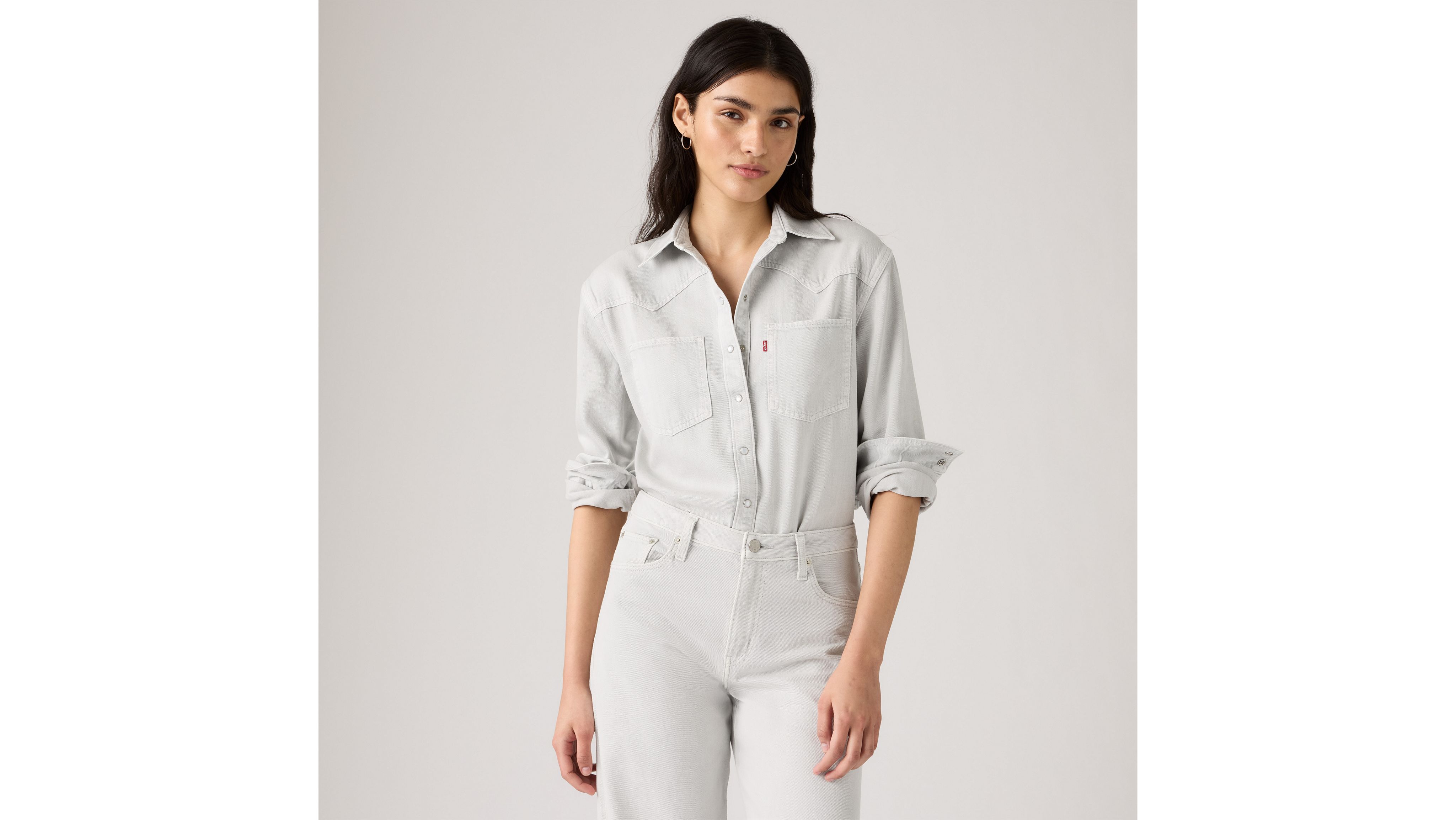 

Рубашка в стиле вестерн Теодора Levi's, Spacey Quiet Gray - Grey