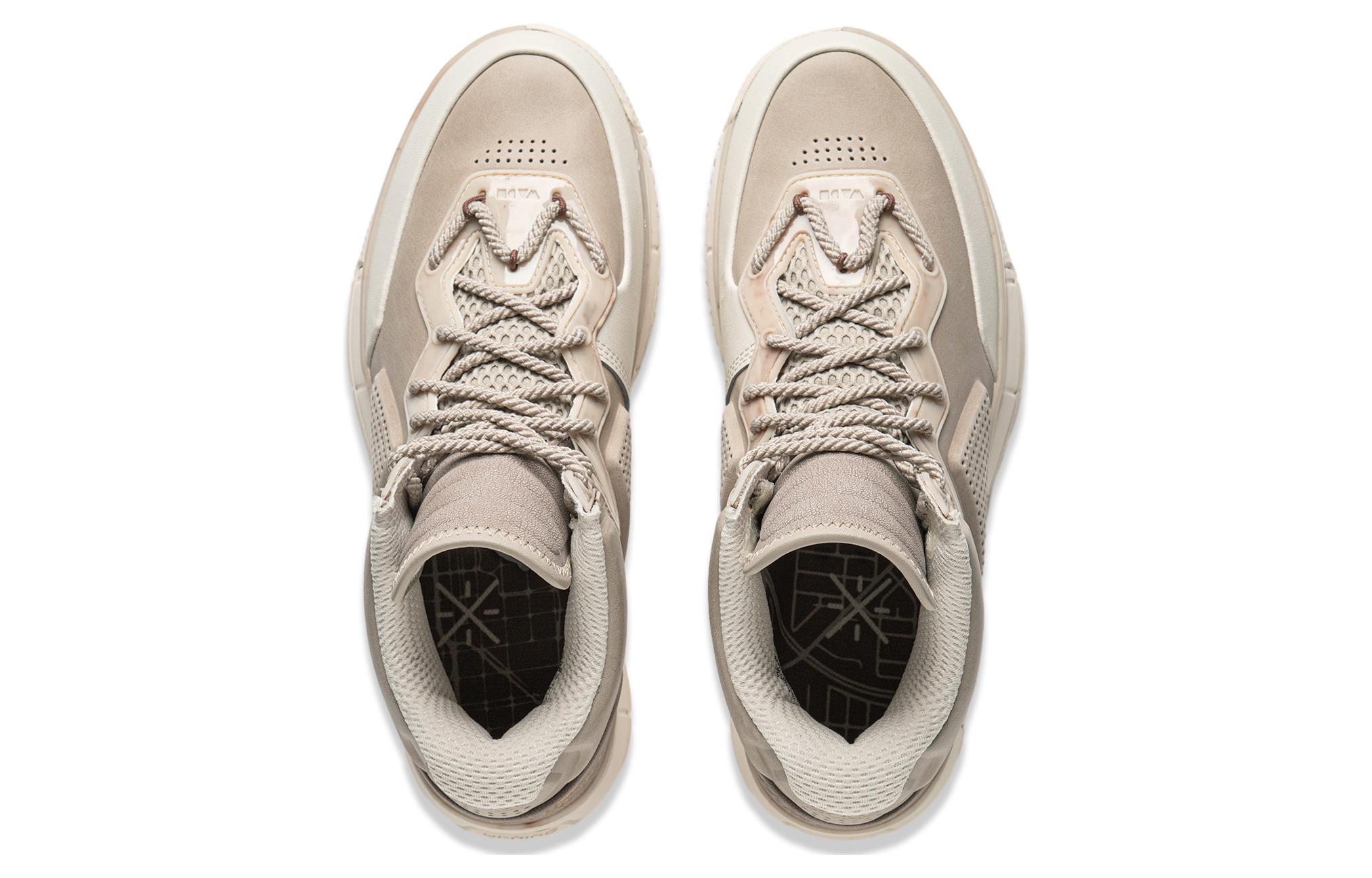 ЛиНинг Way Of Wade Поддерживающие и эластичные низкие баскетбольные кроссовки мужские коричнево-серые, умбра серый — фото 4