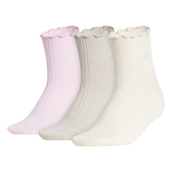 

Женские спортивные носки с рюшами 3 шт Adidas, Pink Multi