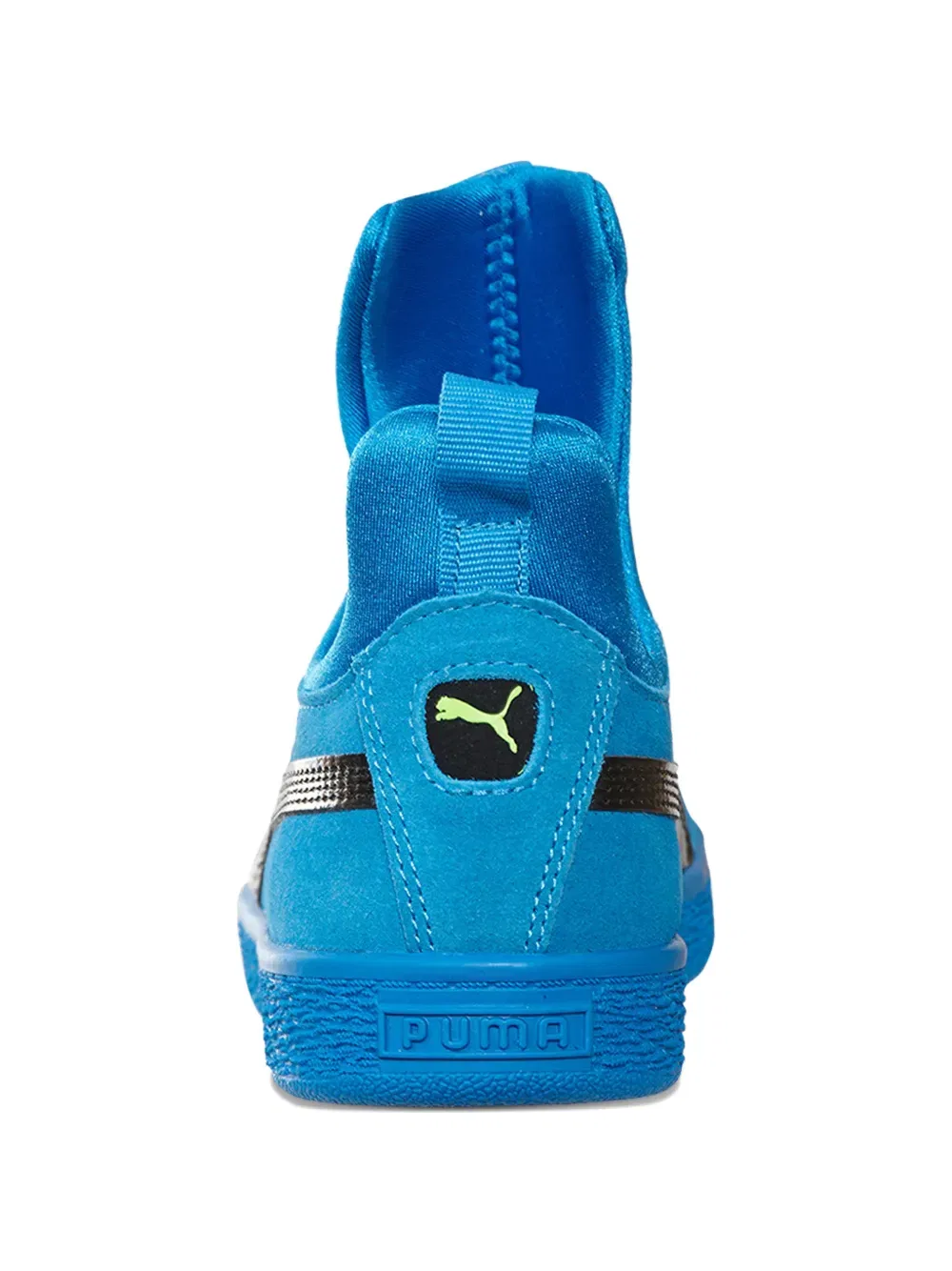 Яркие замшевые кроссовки Puma Kids, синий — фото 2