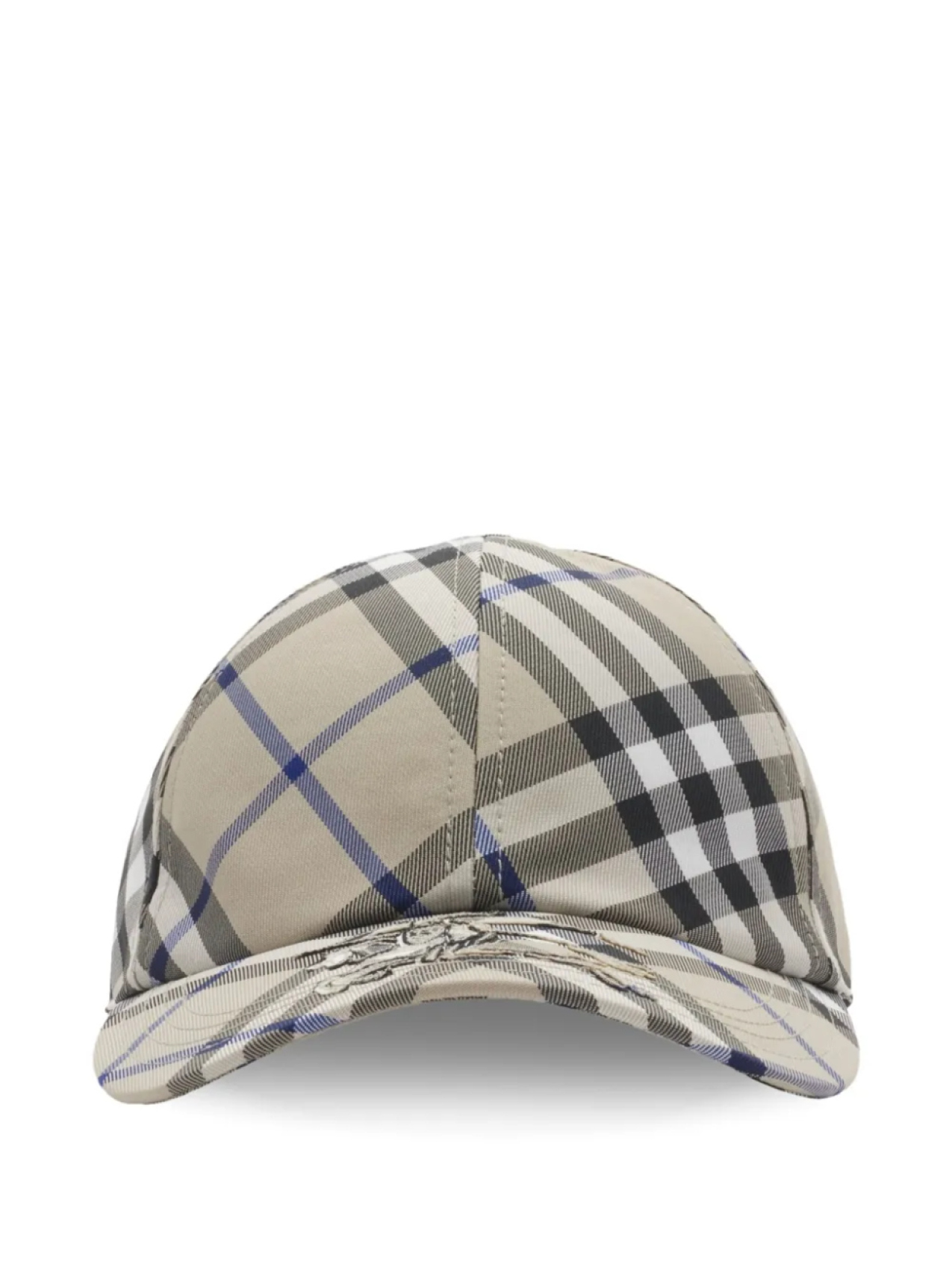

Burberry твиловая бейсболка в клетку, серый