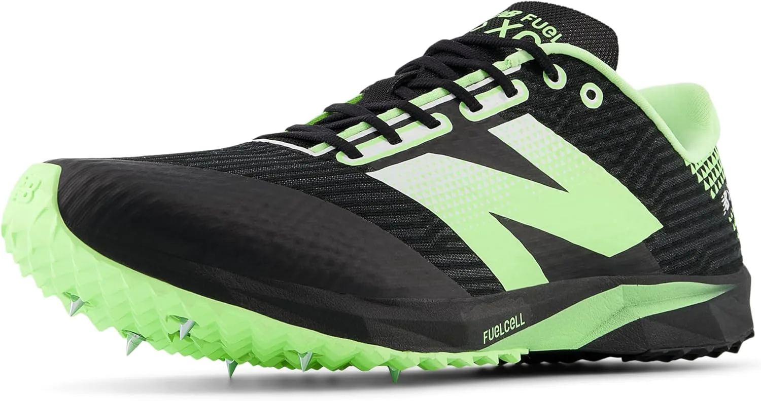 Кроссовки New Balance Unisex Adult FuelCell Xc7 V5 для кросс-тренинга, черный/мятный/белый
